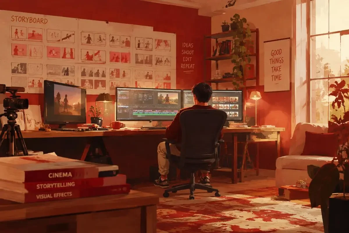 黄豆短剧网页版内容创作团队工作场景